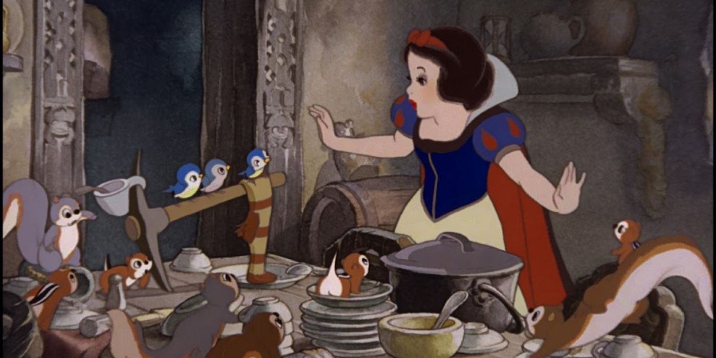 Snow White Cleaning, Snow White And The Seven Dwarfs