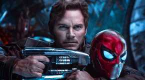 Star-Lord mengarahkan senjatanya ke Spider-Man di MCU.