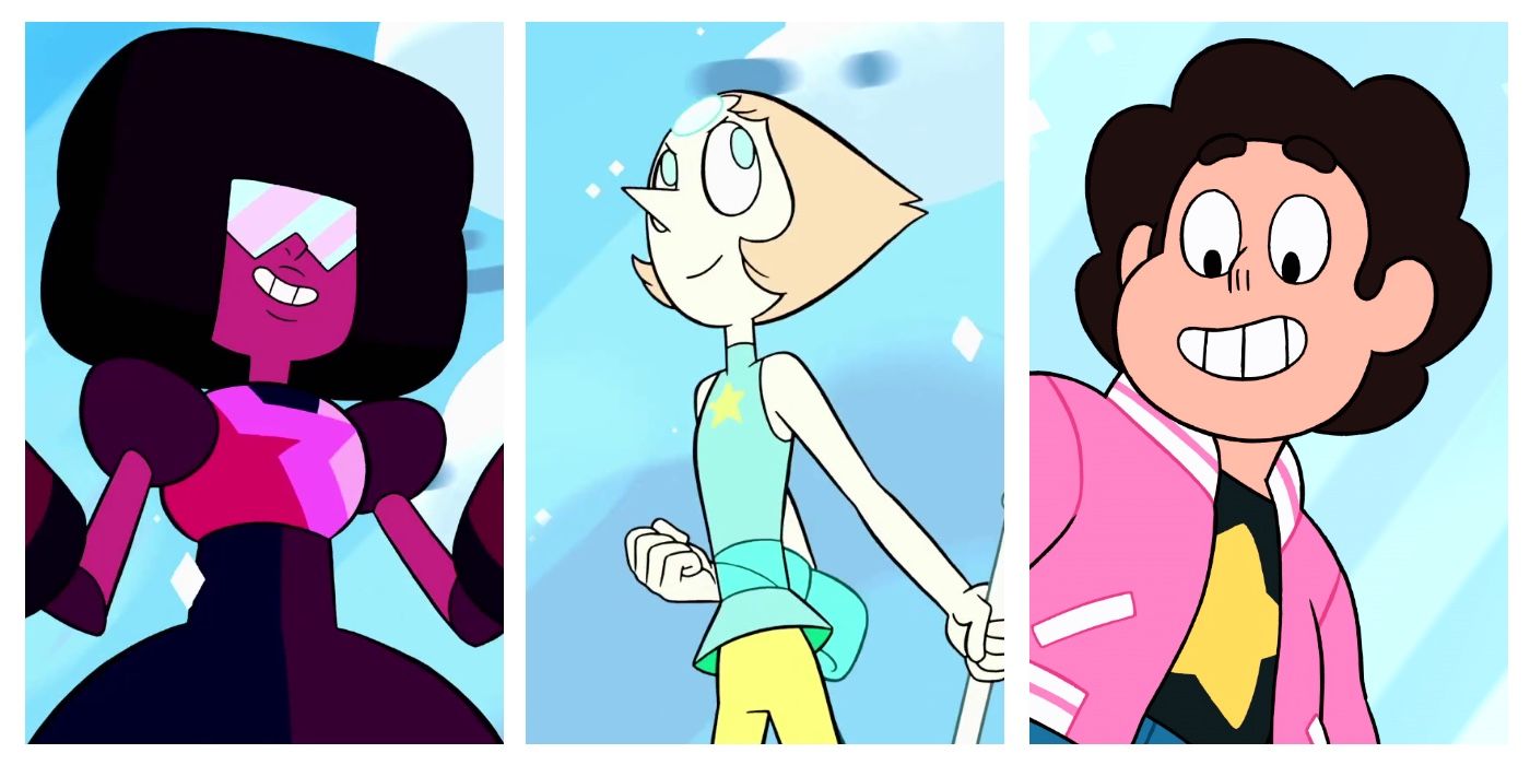 A feature image of Garnet, Pearl, and Steven for an article about Easter eggs in Steven Universe