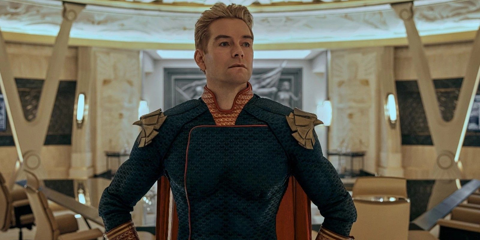 Homelander, played by Antony Starr, in Amazon Prime's The Boys