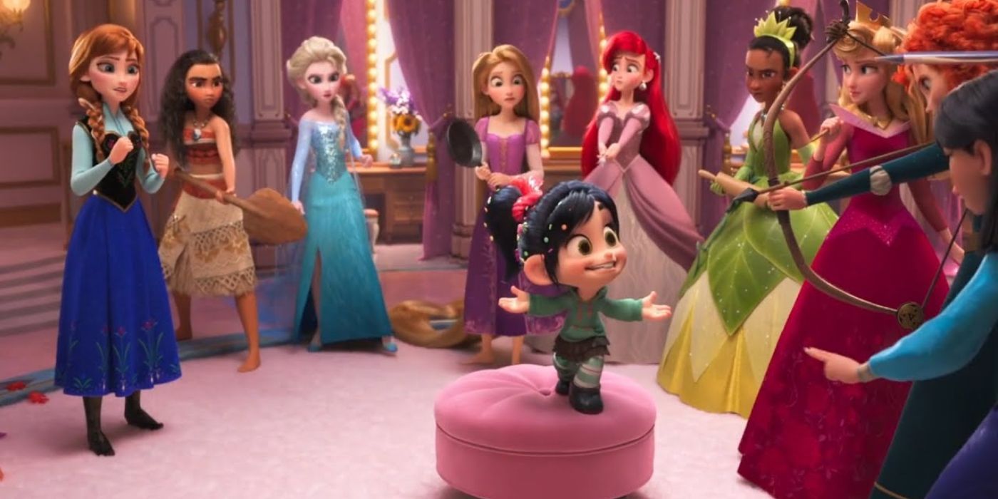 Vanellope with Disney Princesses, Ralph Breaks the Internet