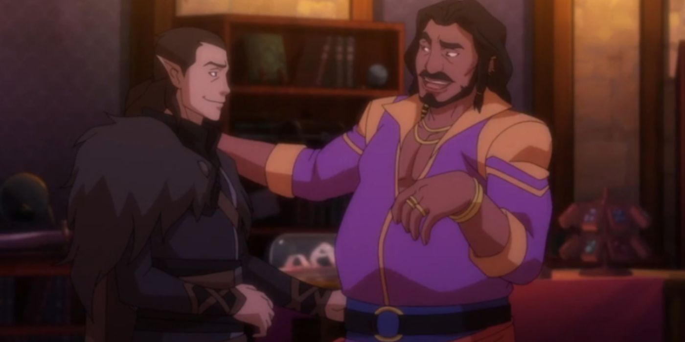 Vax e Shaun Gilmore em A Lenda de Vox Machina.