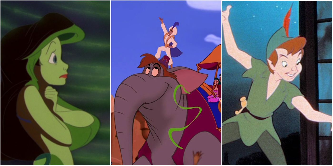 Ariel, Aladdin, Peter Pan