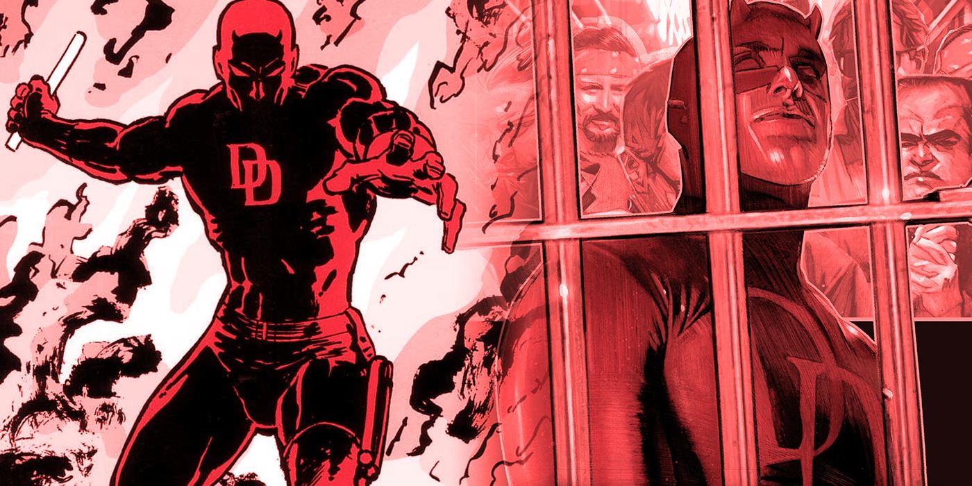 Daredevil from Born Again and Devil in Cell-Block D split image