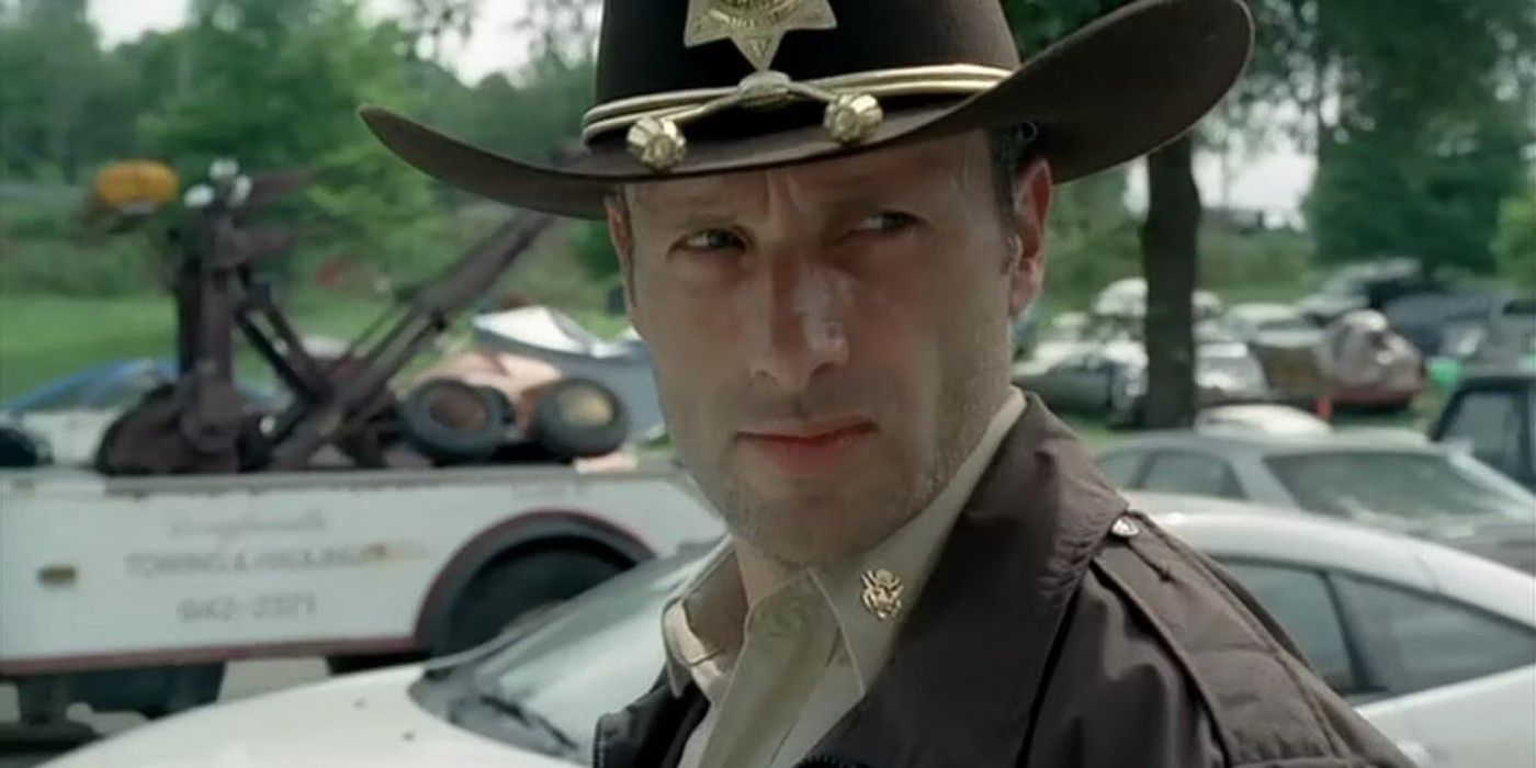 Rick Grimes pre-apocalypse in The Walking Dead
