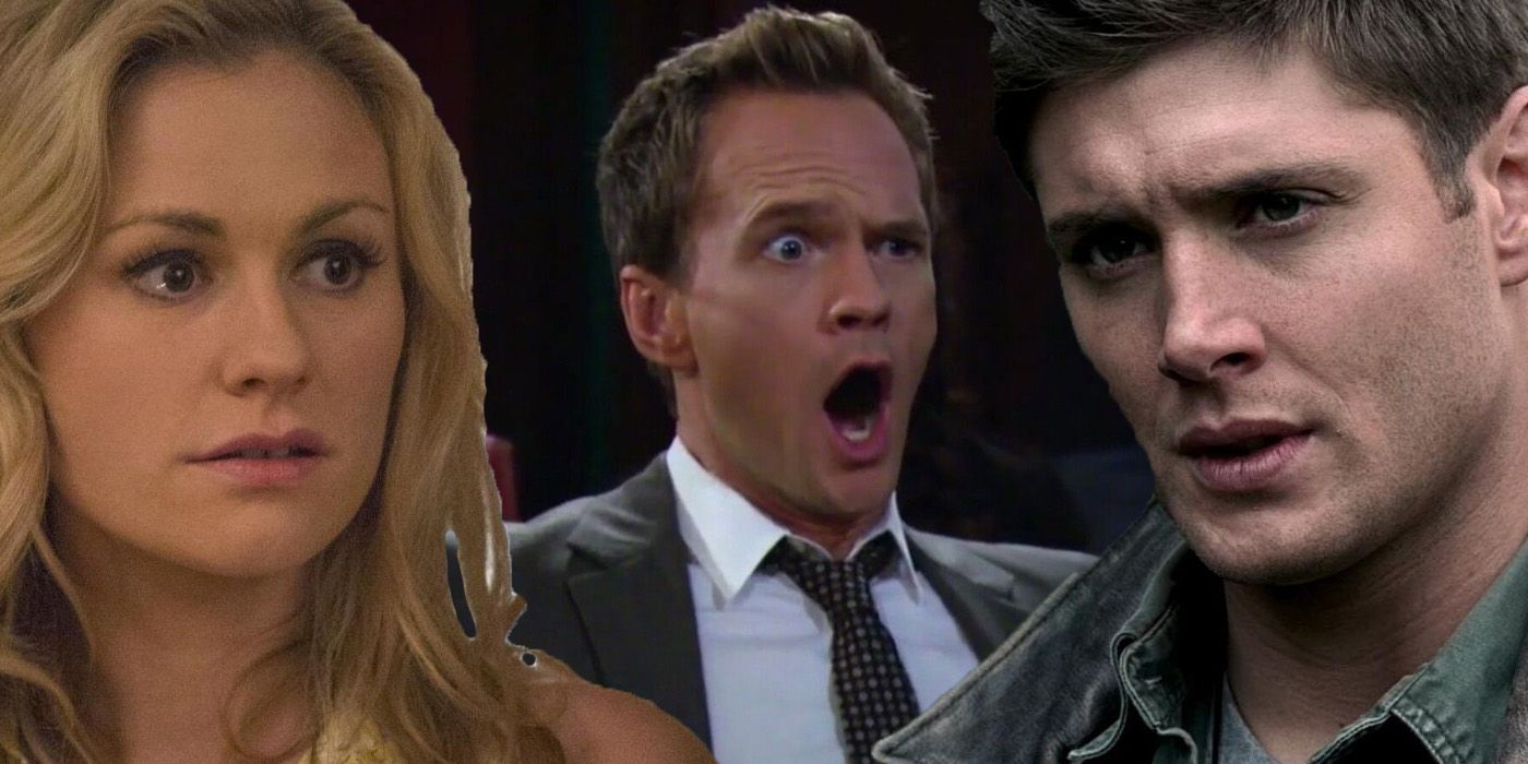Anna Paquin as Sookie Stackhouse, Jensen Ackles as Dean Winchester, and Neil Patrick Harris as Barney Stinson