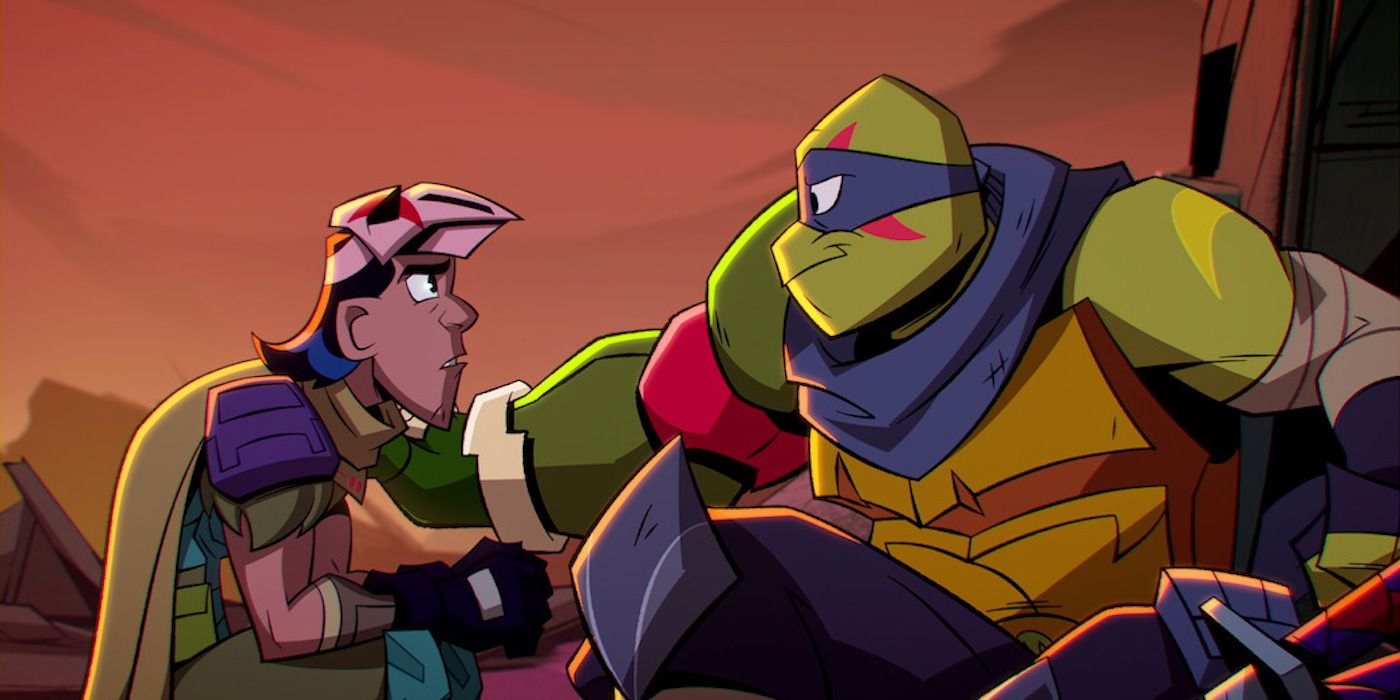 The Turtles beat the Krang in the Rise of the TMNT movie.