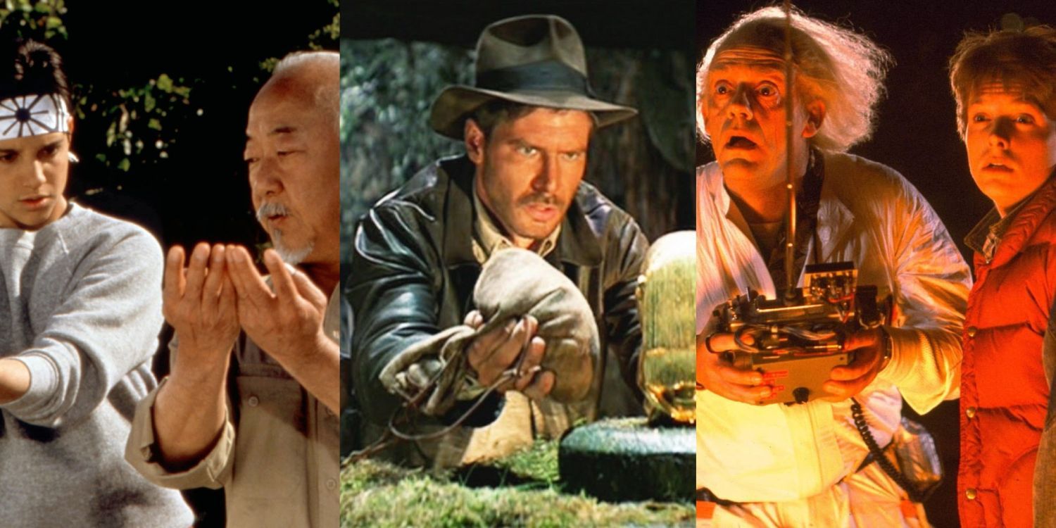 '80s Trilogy Films Featuring The Karate Kid, Indiana Jones, and Back to the Future 