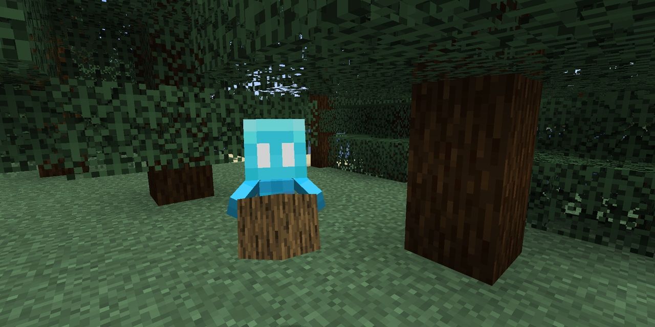 Allay holding a block in Minecraft
