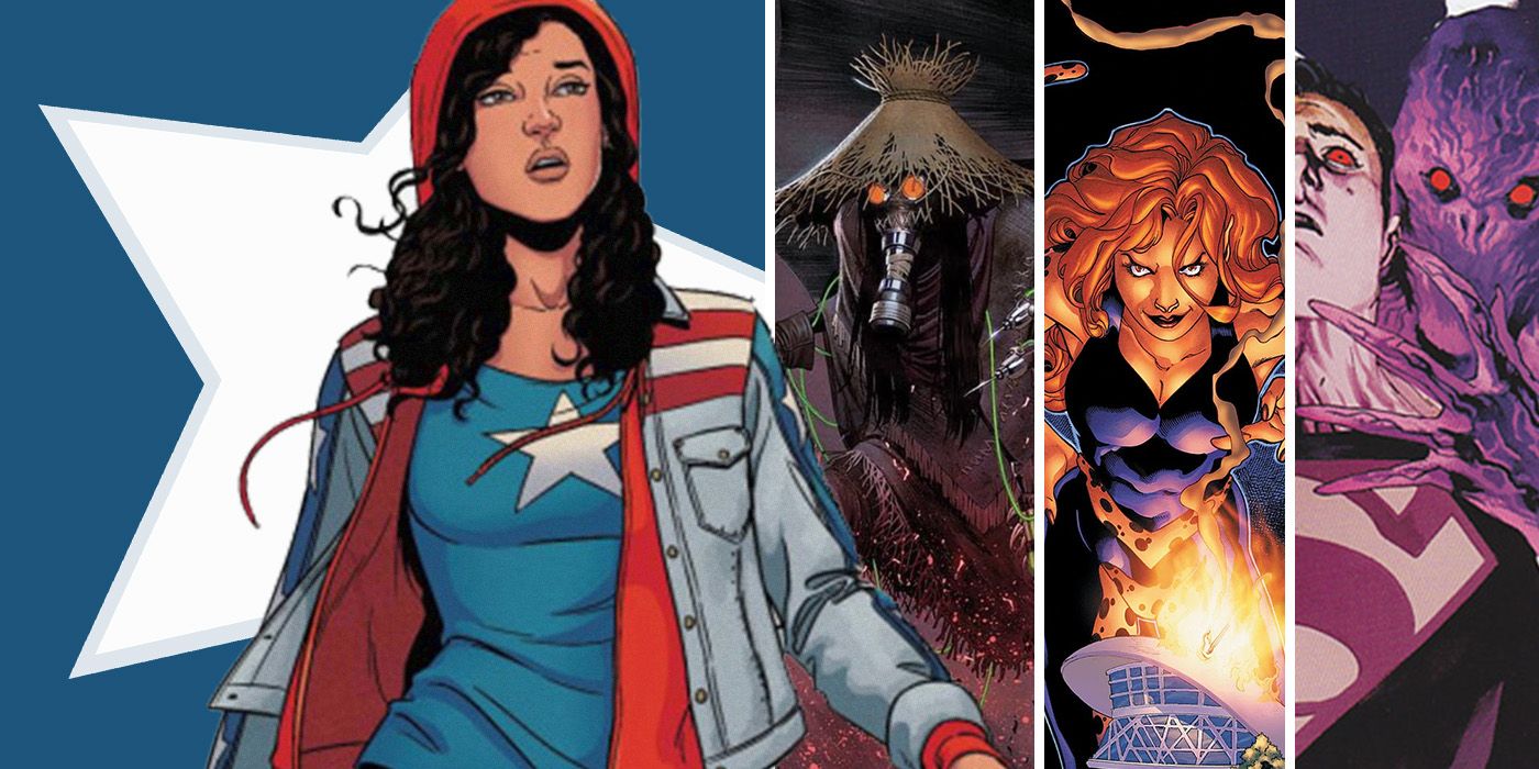 America Chavez vs Scarecrow, Cheetah, and Parasite in DC comics