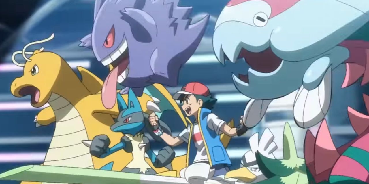 Ash and his team in Pokémon Journeys.
