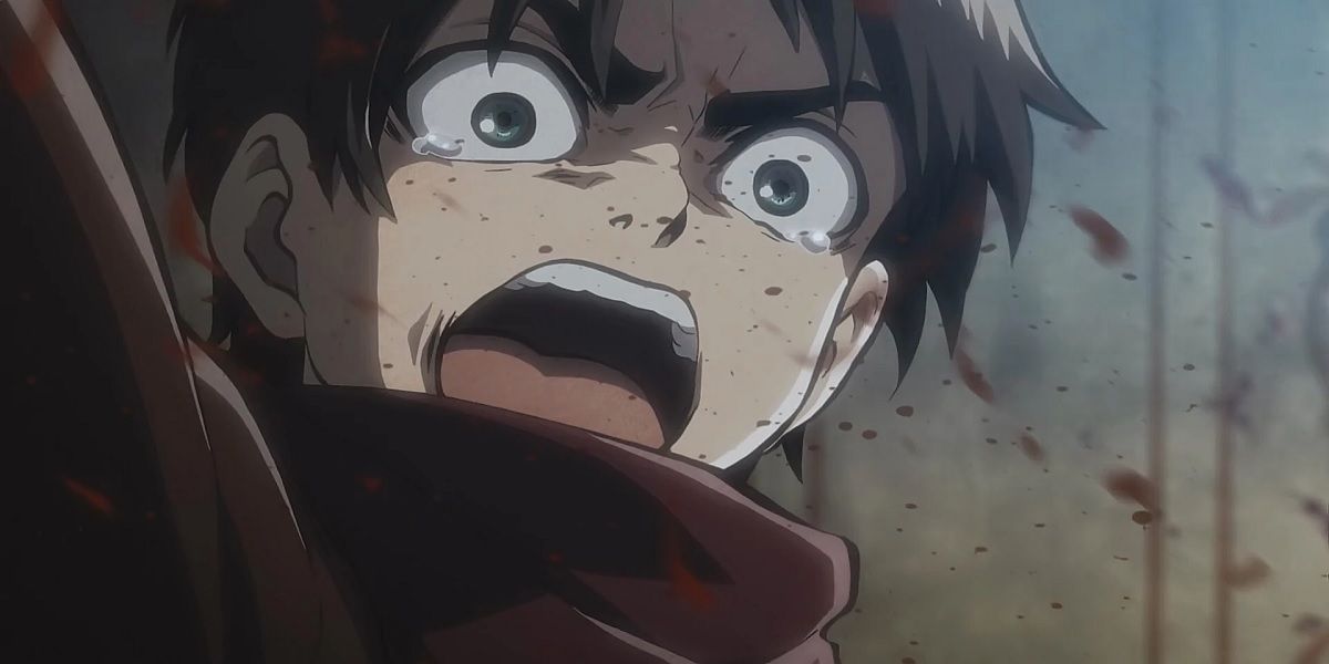 Young Eren attacking Mikasa's kidnappers, Attack On Titan