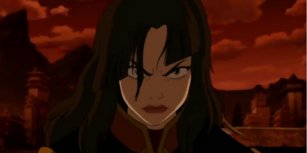 Azula looking scary in Avatar The Last Airbender