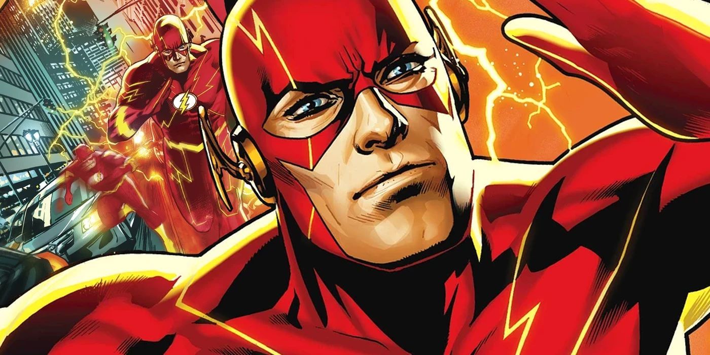 Barry Allen as the Flash in his New 52 costume in DC Comics.