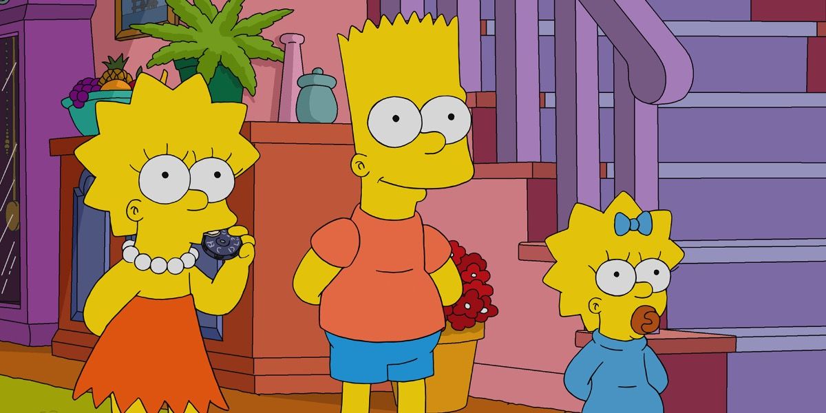 Bart, Lisa, Maggie Simpson from the TV show, The Simpsons