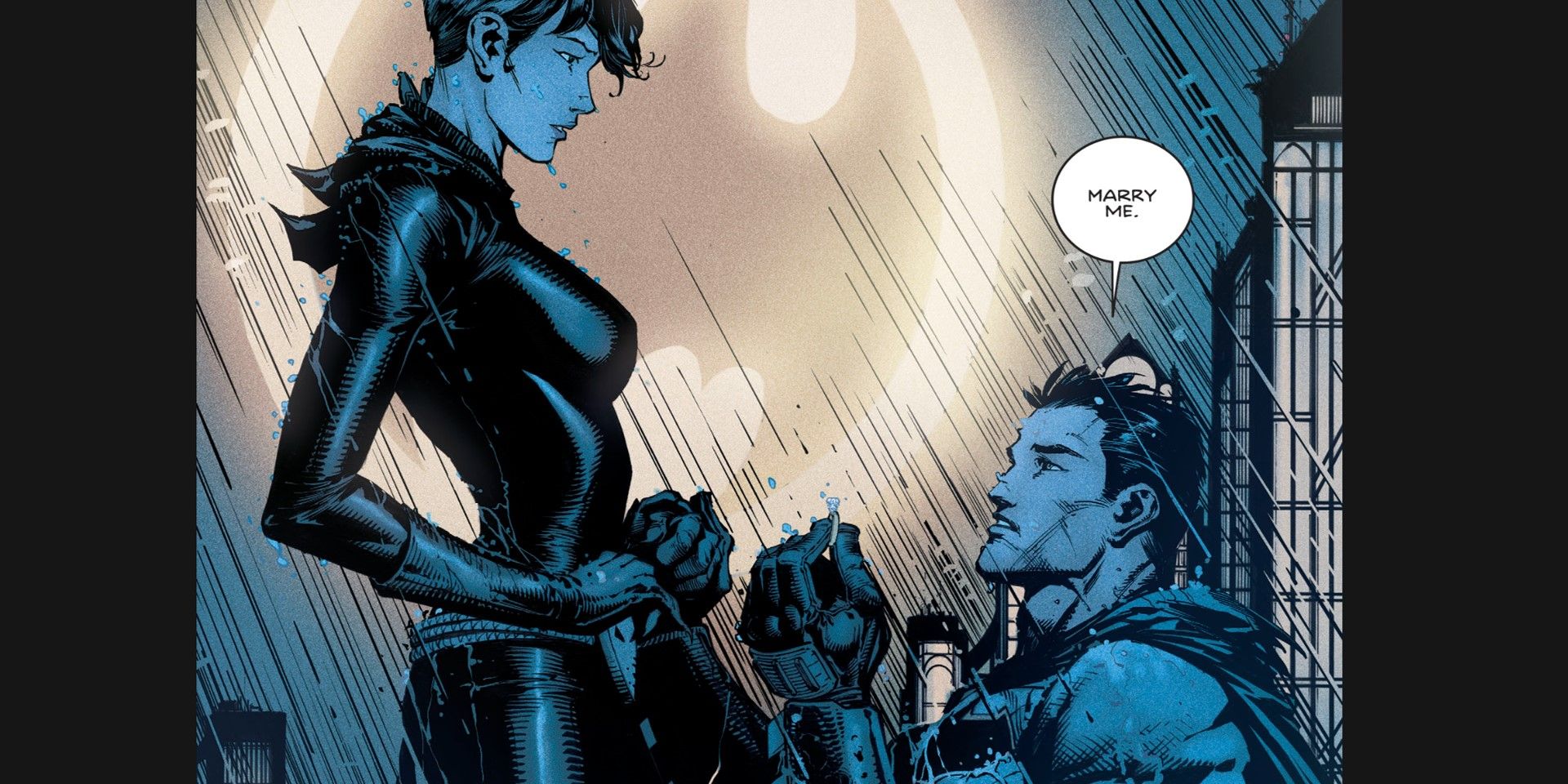 Brue Wayne Proposes to Selina Kyle in Batman #24 DC Comics