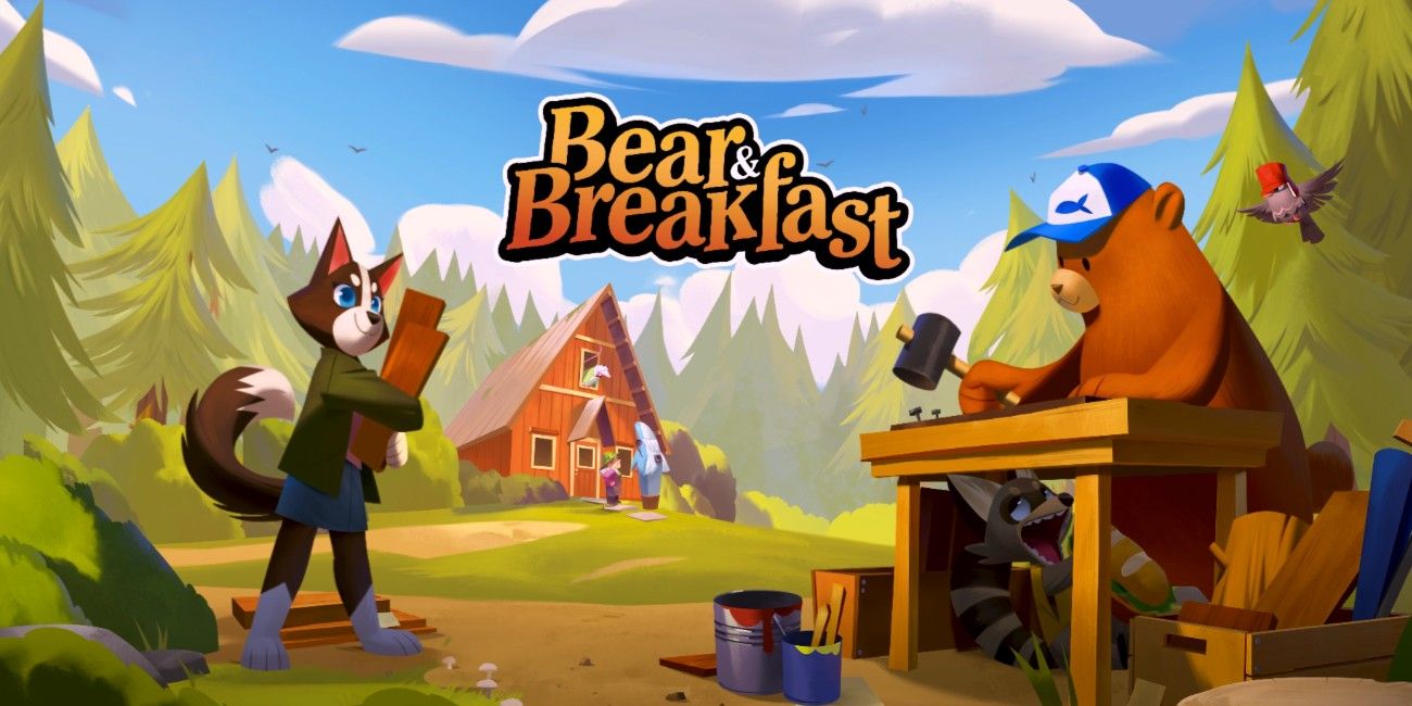 Screenshot depicting Bear and Breakfast key art.