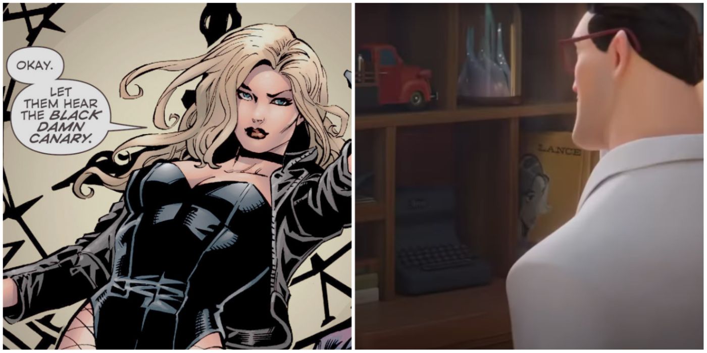 Black Canary in DC Comics and Superman in Super Pets