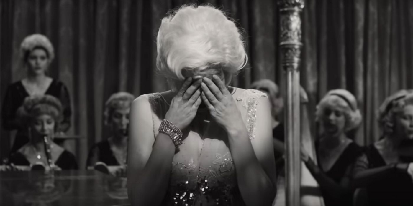 Marilyn Monroe crying in Blonde 