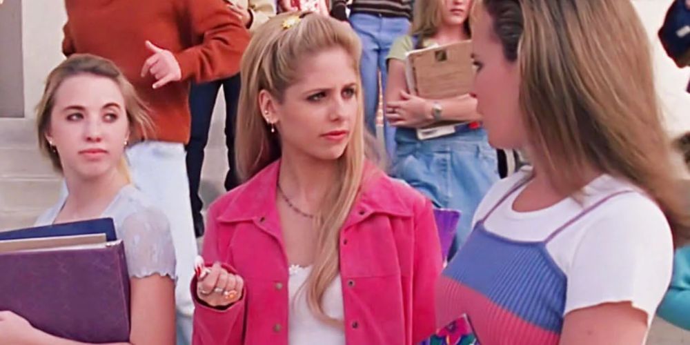 Buffy Summers in pink jacket from Buffy The Vampire Slayer