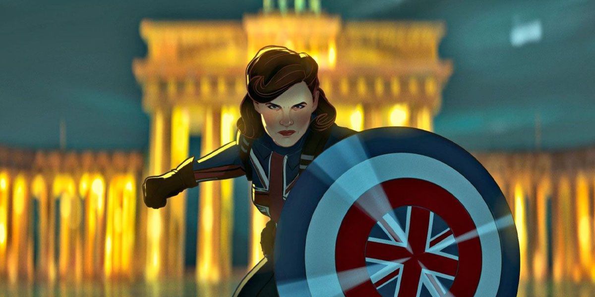Captain Carter holding her shield in What If...?