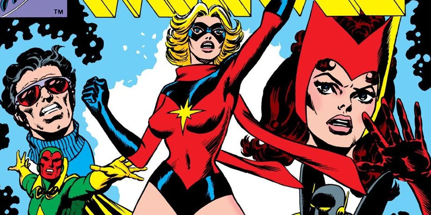 Carol Danvers in her modified Ms Marvel costume