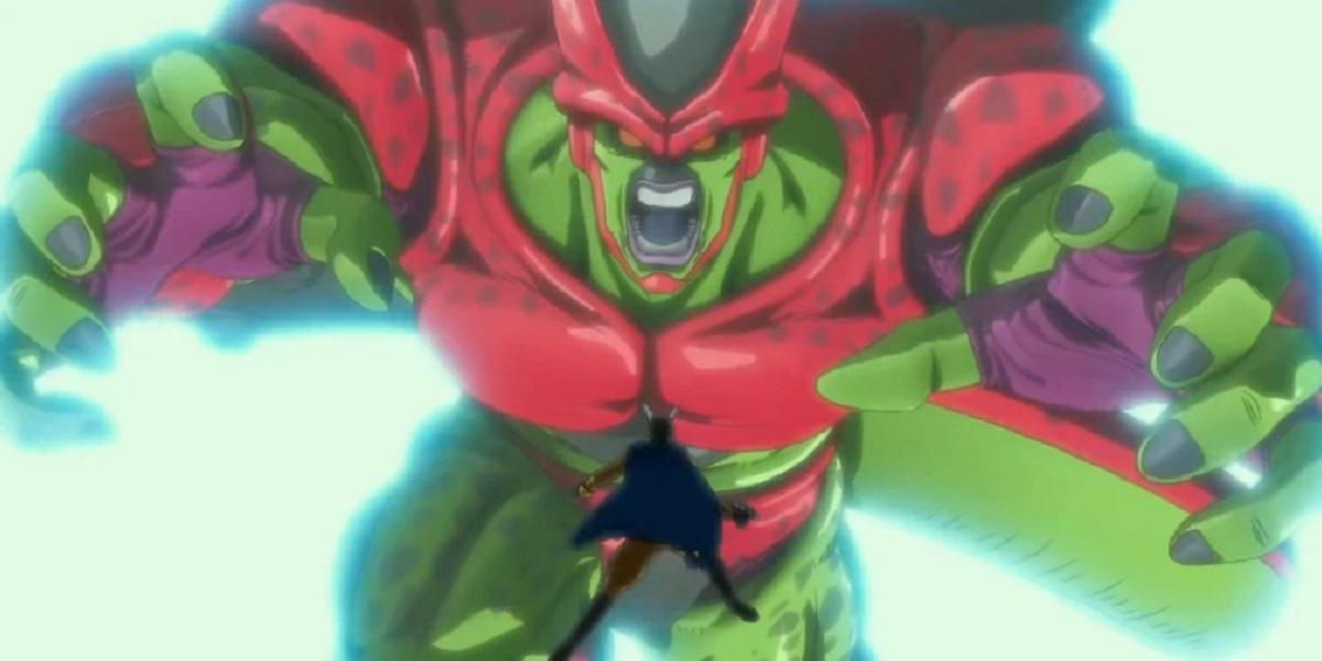 Cell Max charging at Gamma 2 in Dragon Ball Super: Super Hero