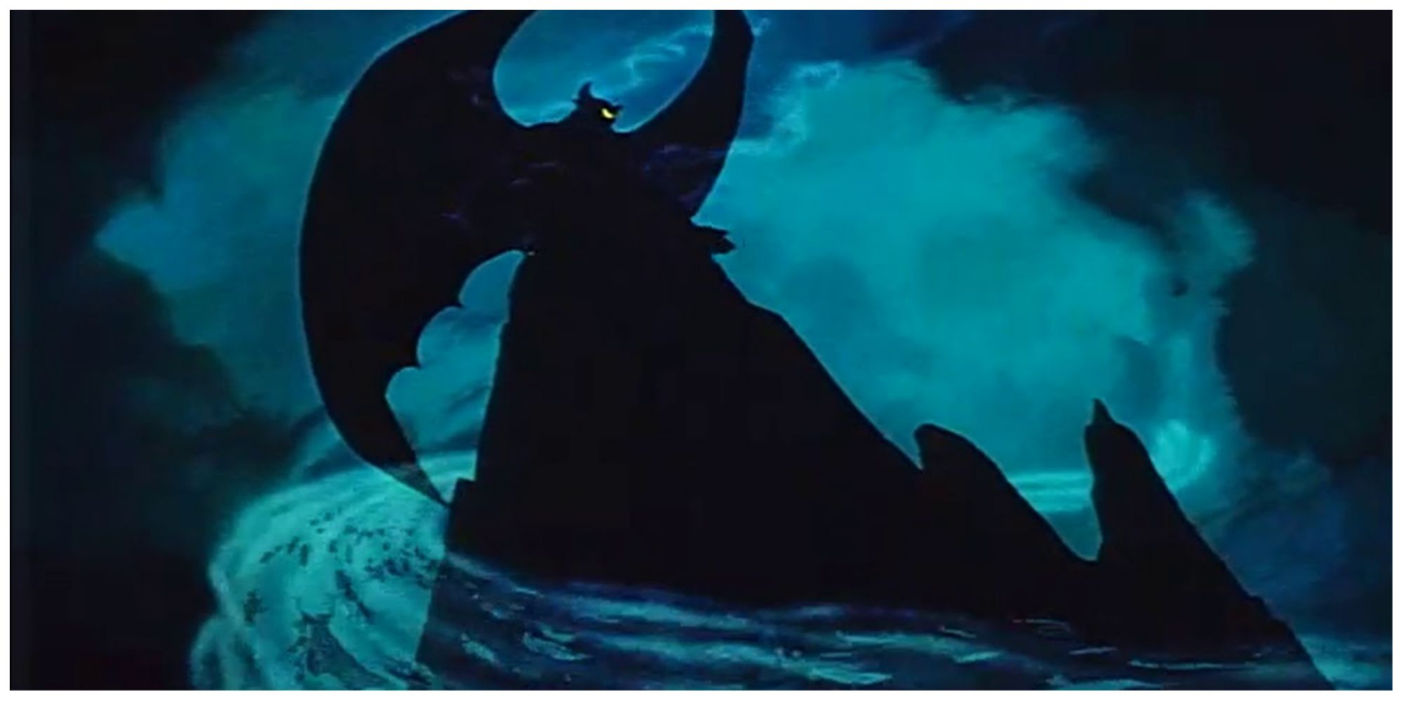 The Chernabog rising from Bald Mountain in Fantasia.