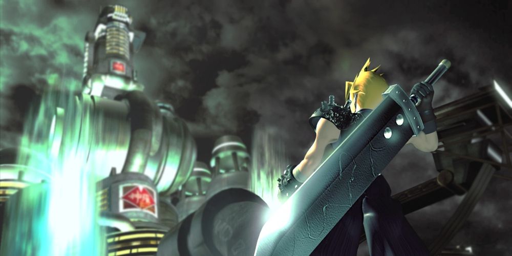 Cloud Strife in the iconic image of Final Fantasy VII.