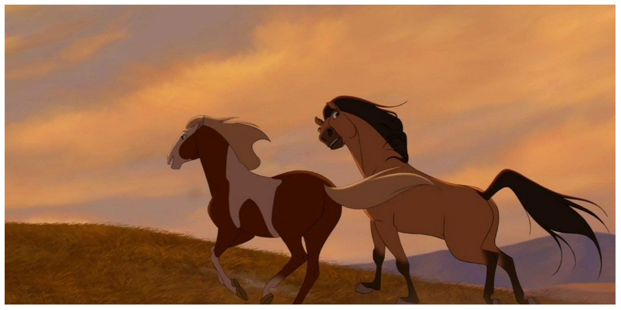 The ending of DreamWorks' Spirit: Stallion of the Cimarron.