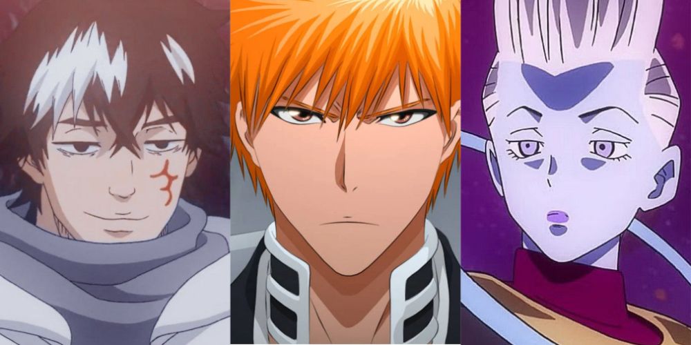 Rhya the Disloyal (Black Clover), Ichigo Kurasaki (Bleach), and Whis (Dragon Ball Super), all anime characters played by Masakazu Morita