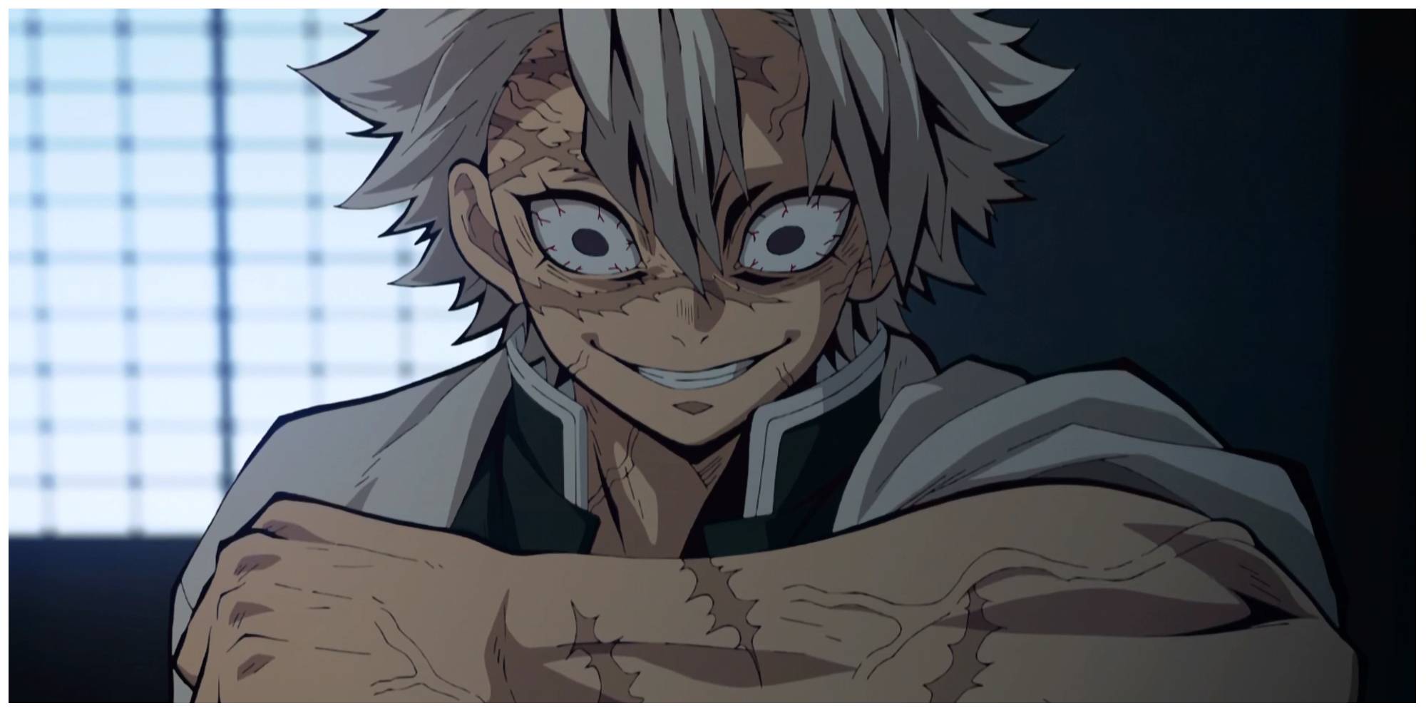 How did sanemi get his scars