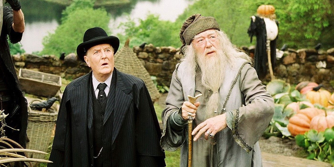 Cornelius Fudge and Dumbledore