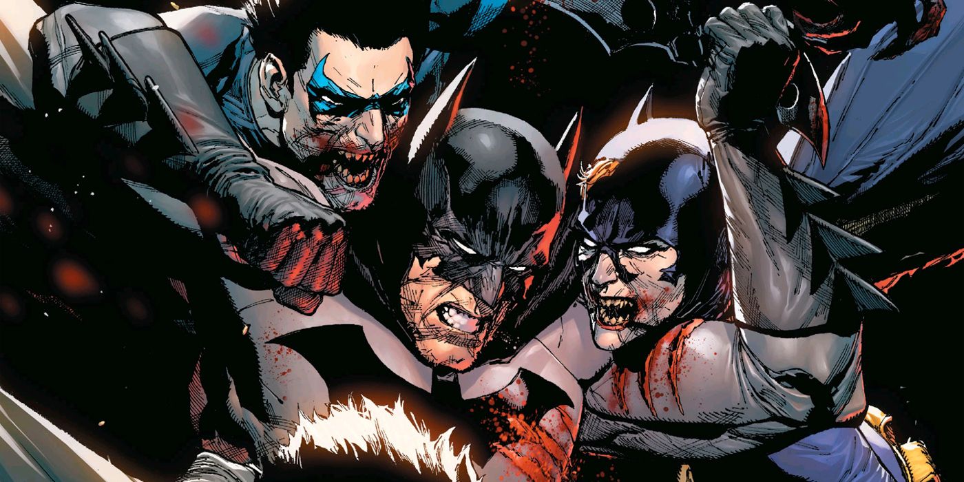 DCeased 2 Batman fights undead Nightwing and Batgirl