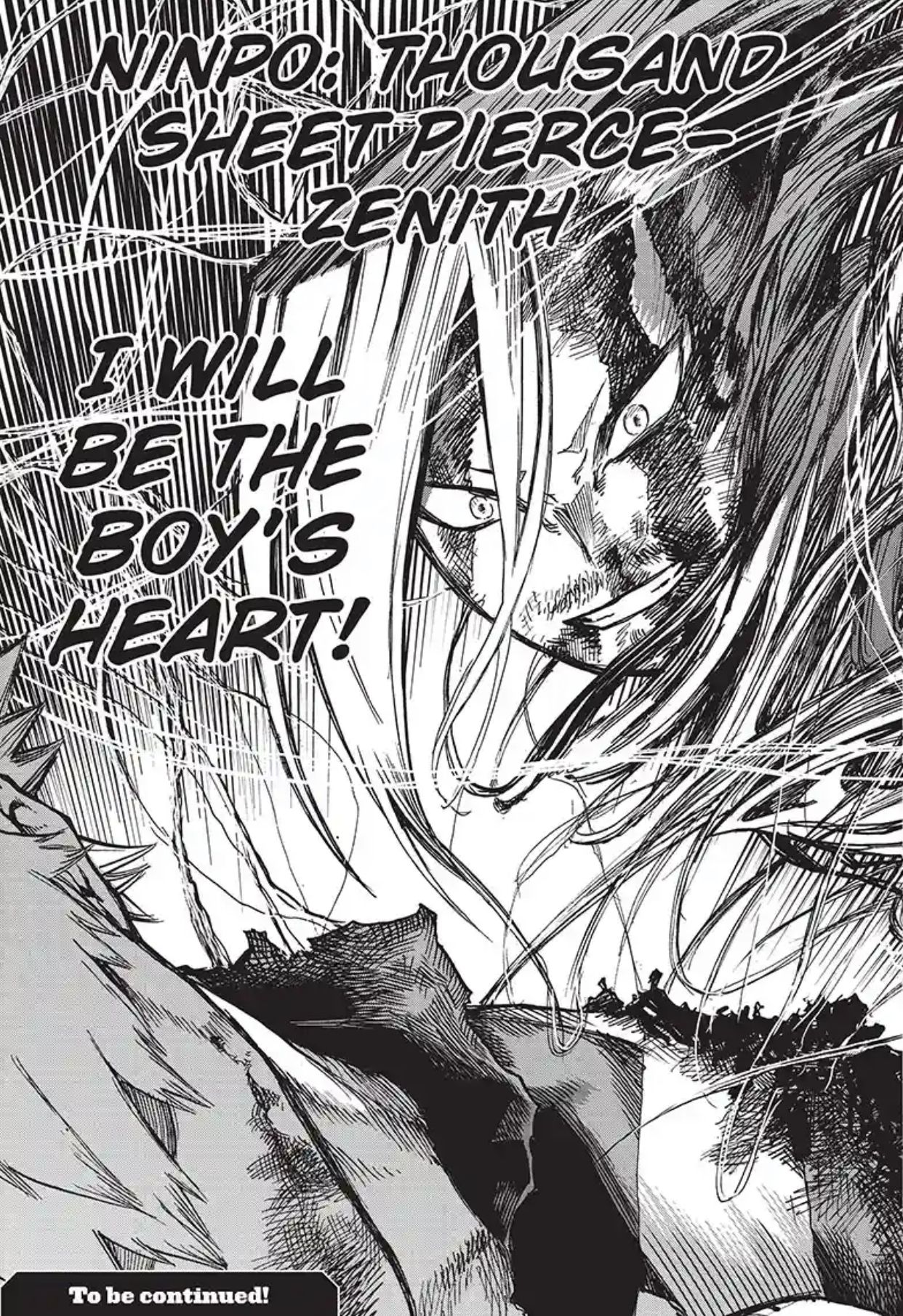 Edgeshot unraveling into countless threads and replacing Bakugo's Heart