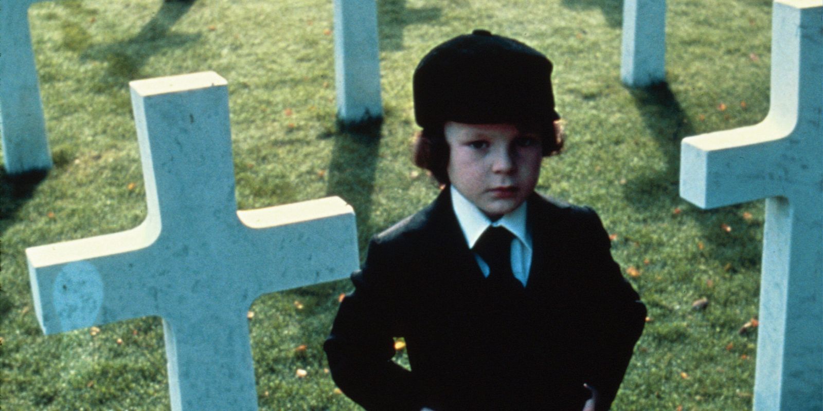 A young Damien Thorn in The Omen