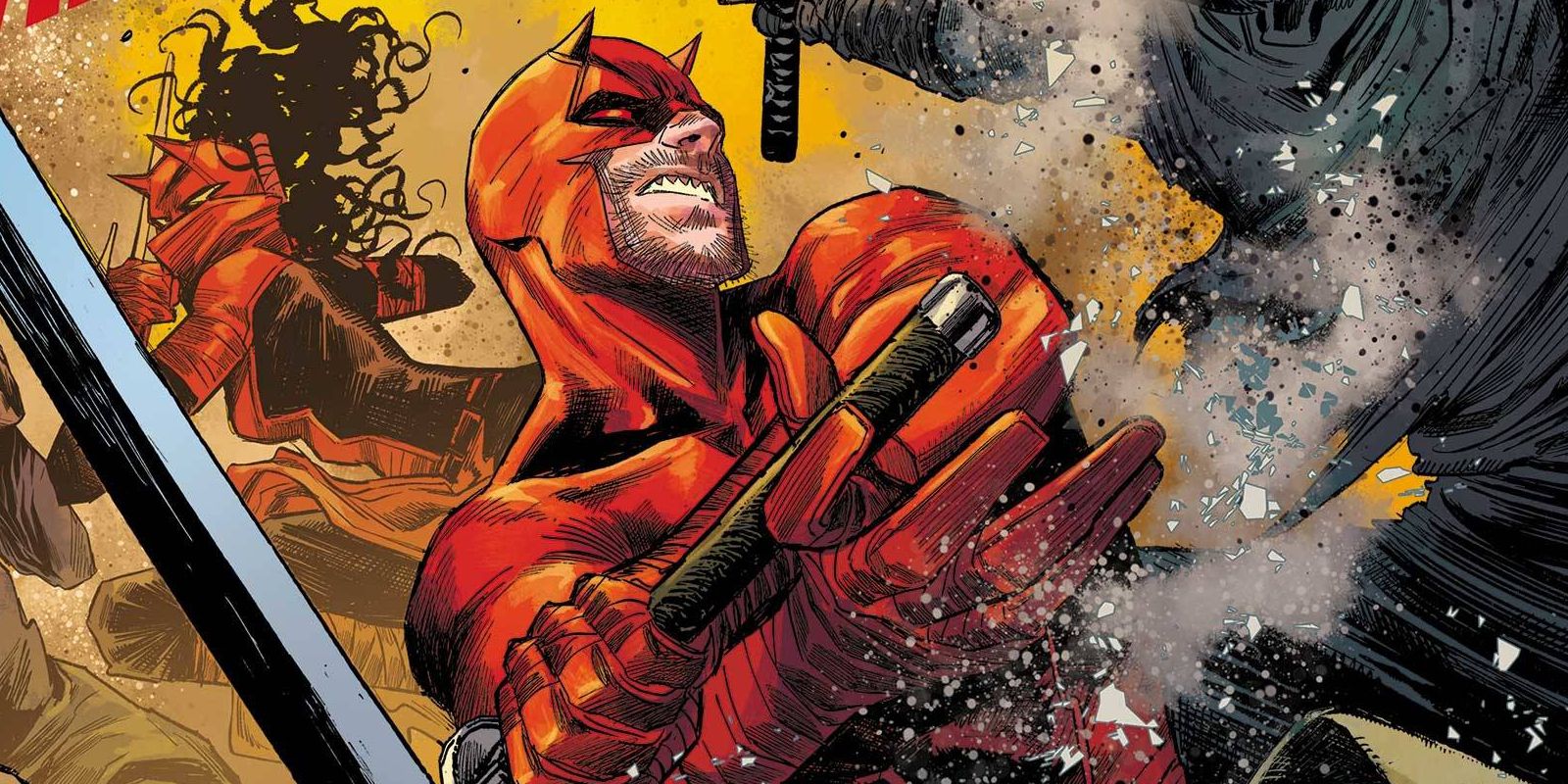 Daredevil fighting alongside Elektra in Marvel Comics