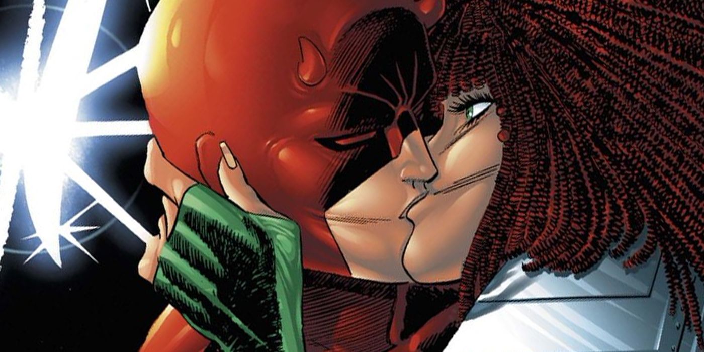 Daredevil kissing Typhoid Mary