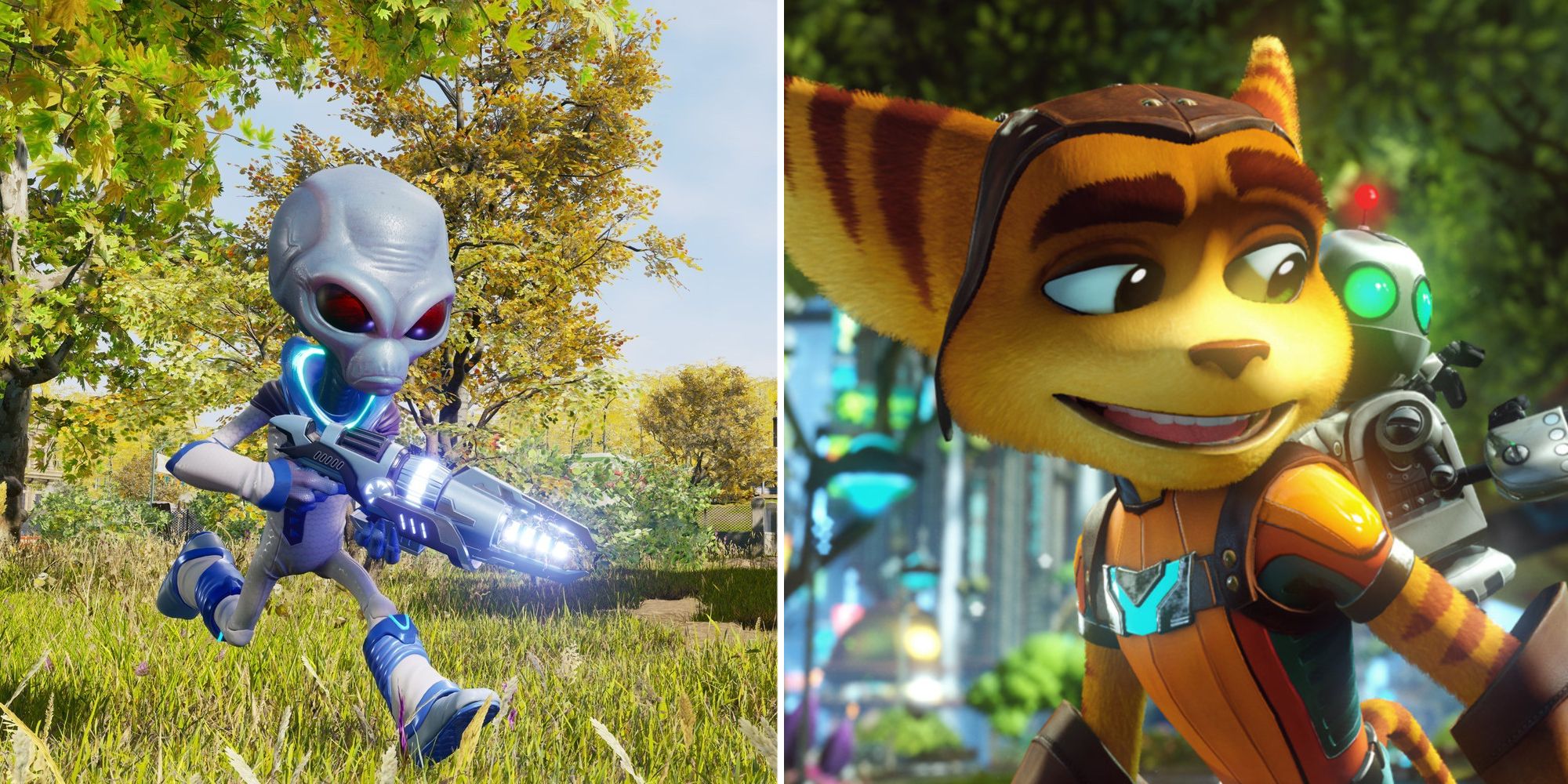 Crypto from Destroy All Humans Ratchet and Clank from their 2016 remake