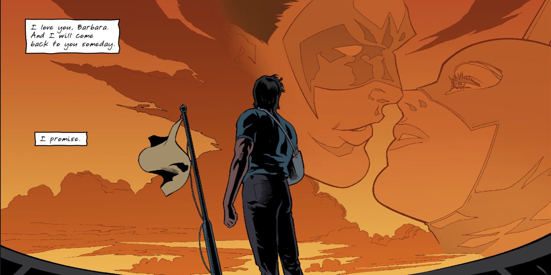 Dick Grayson promises to return to Barbara Gordon in DC Comics