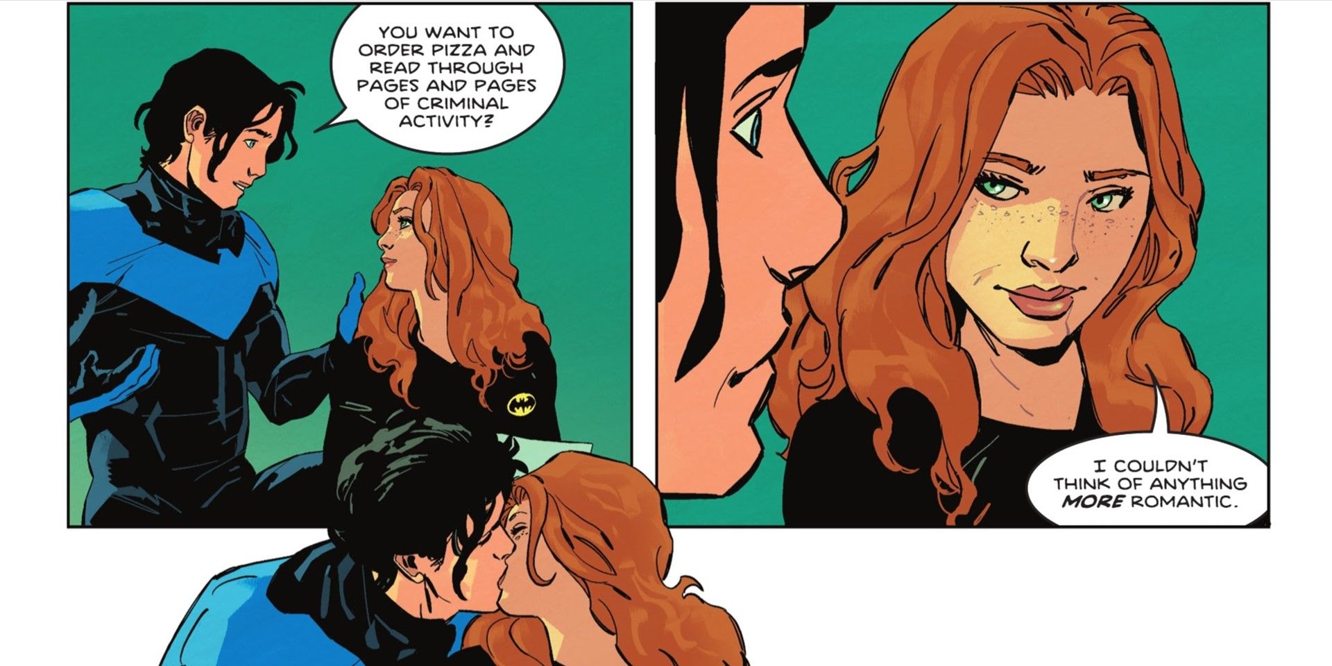 Dick Grayson and Barbara Gordon have a date night in DC Comics