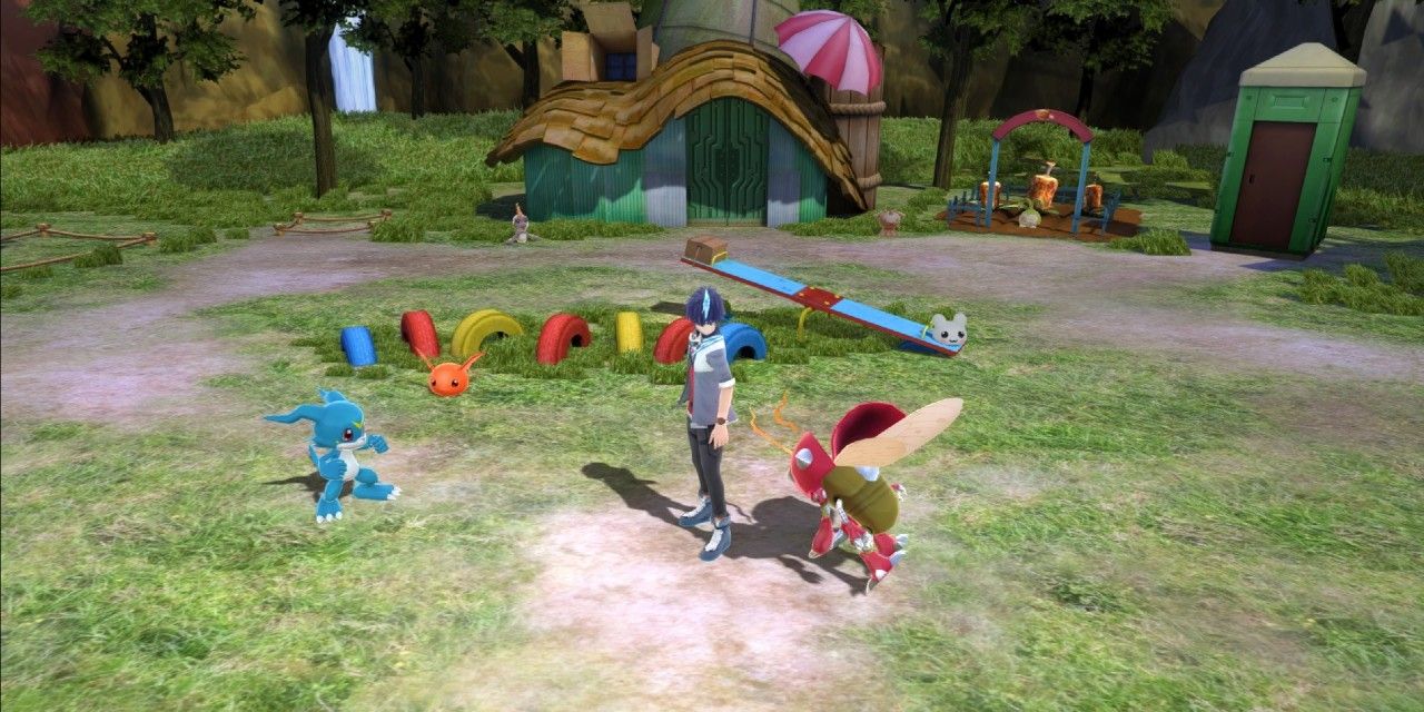 Screenshot depicting Digimon World: Next Order gameplay.