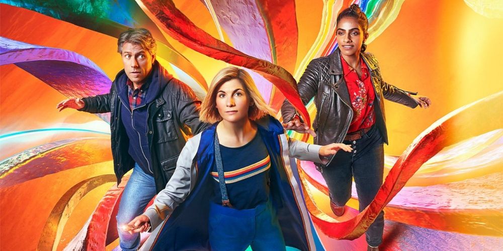 The Thirteenth Doctor, Yaz, and Dan in Doctor Who TV show