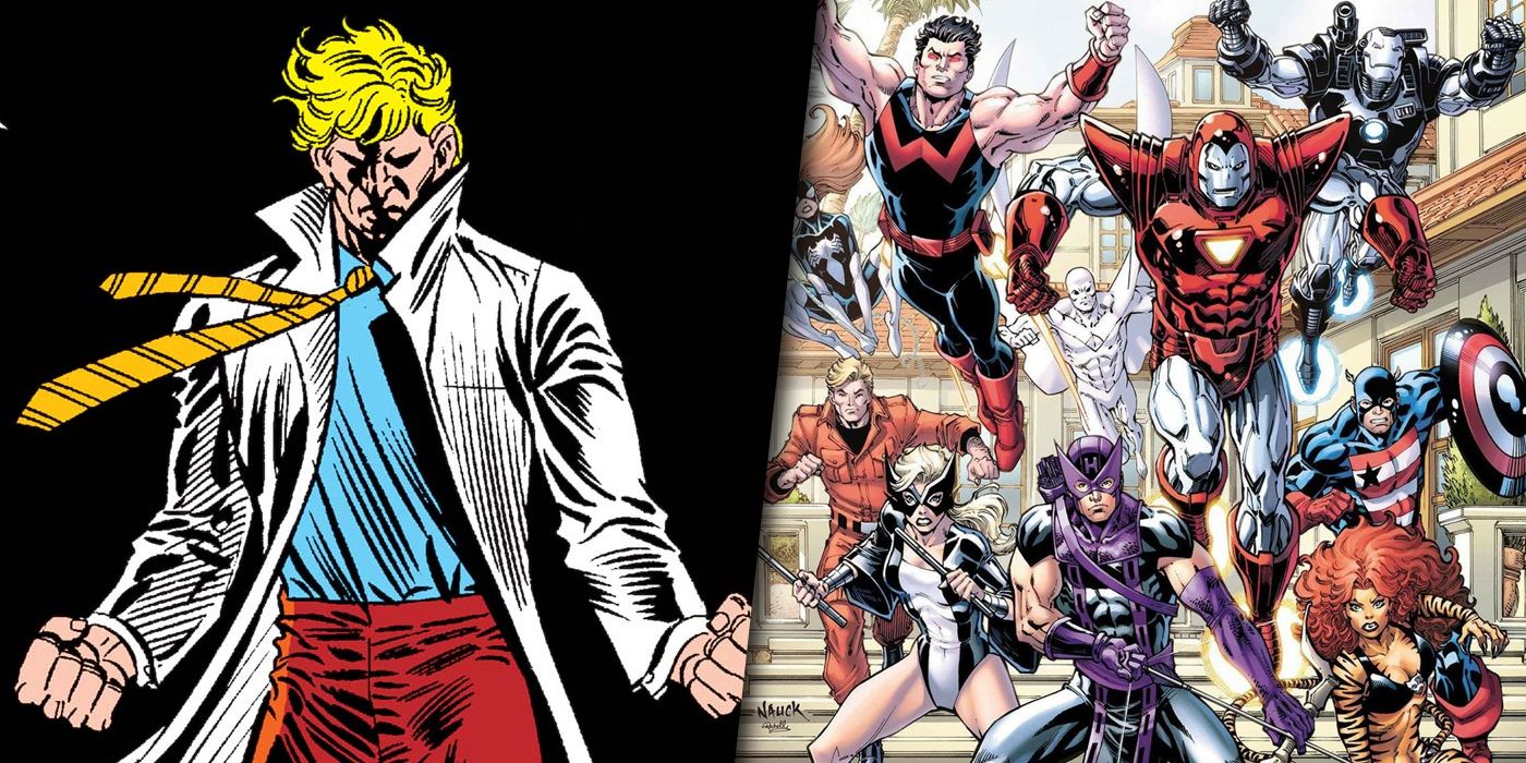 Dr Pym with the West Coast Avengers split image