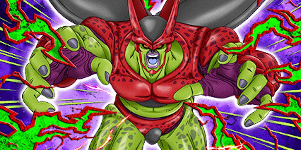 Cell Max attacks in Dragon Ball Z Dokkan Battle Card.