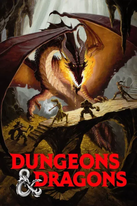 A snapshot of the classic Dungeons and Dragons poster