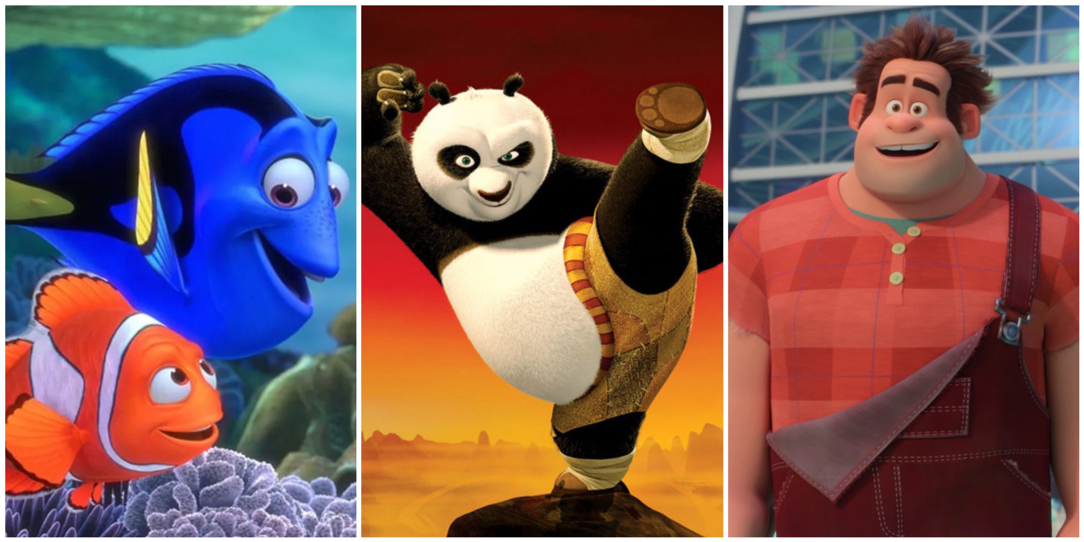 Dory and Marlin from Finding Nemo, Kung Fu Panda, & Wreck-It Ralph