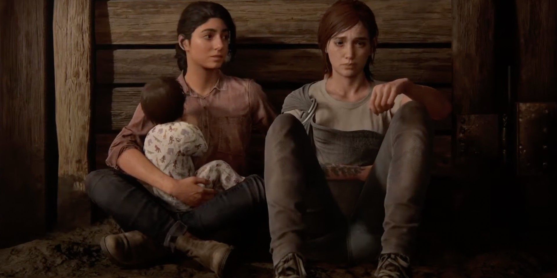 Ellie Dina & JJ in the barn, The Last of Us Part II 