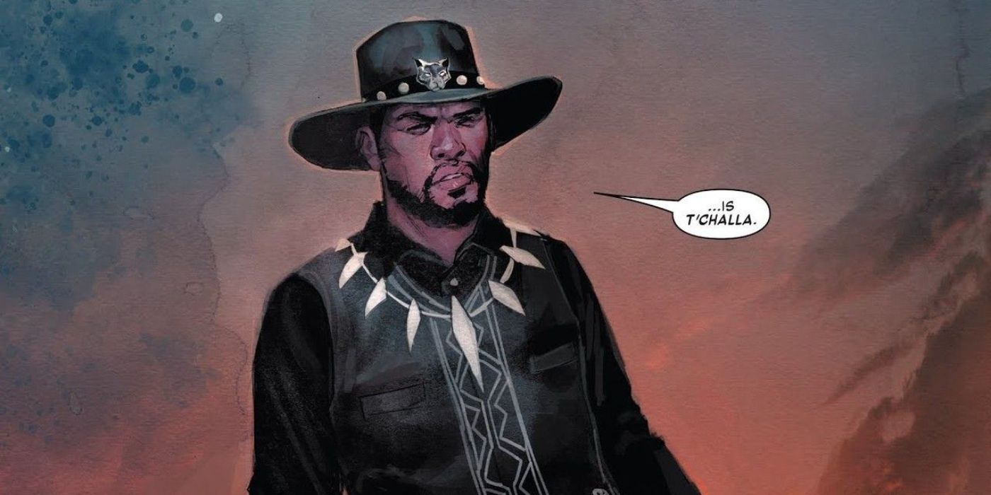 Cowboy Black Panther from Exiles Volume 3 introduces himself