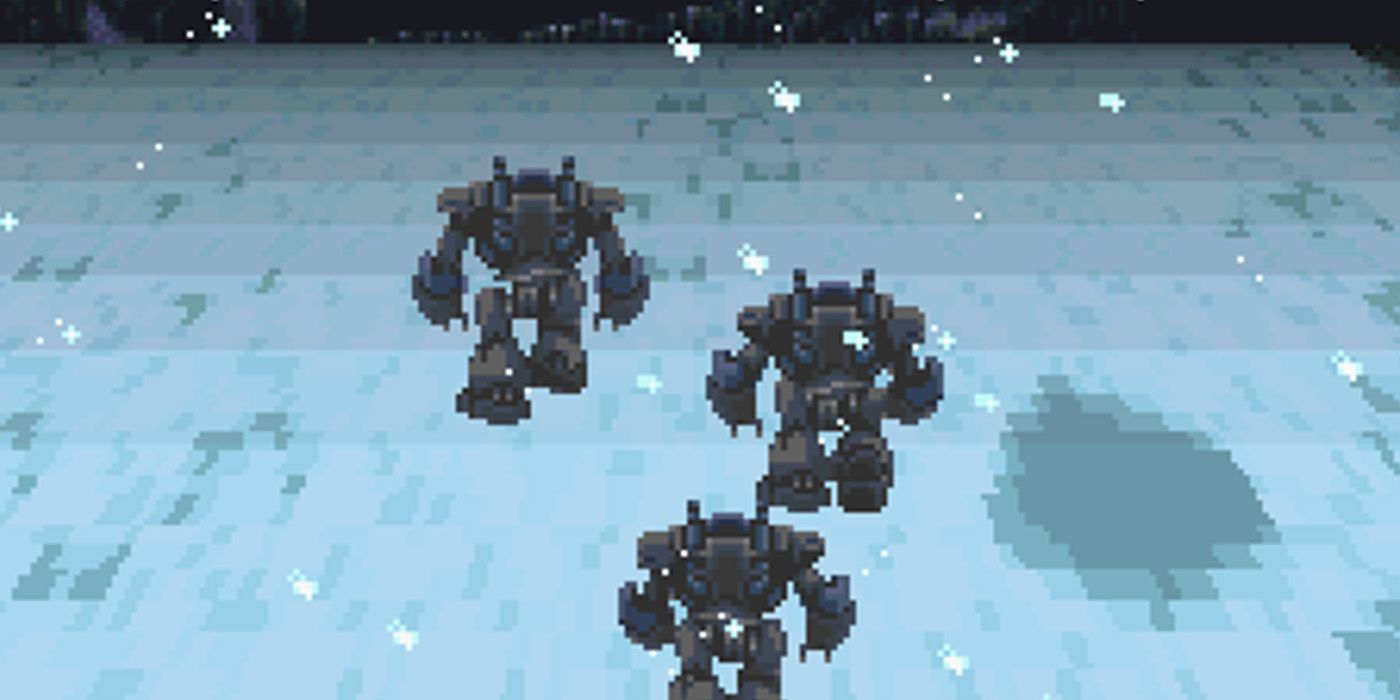 Players control the Final Fantasy VI Magitek armors